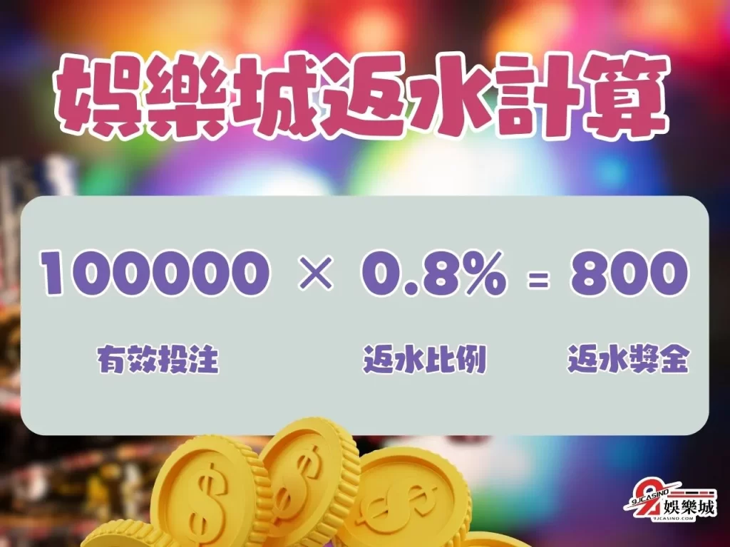 娛樂城流水計算 流水倍率 娛樂城退水
